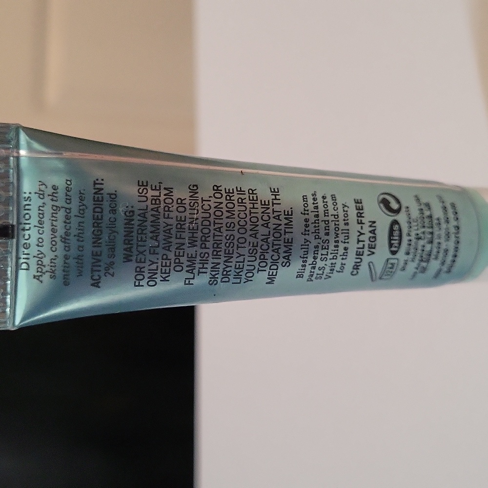 Bliss Clear Genius Acne Spot Treatment with 2% Salicylic Acid, 15ml, NWOB - Picture 2 of 8